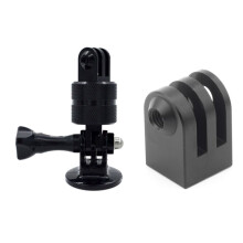 360 Degree Rotating Swivel Pivot Arm Adapter for Hero 3 3+ 4 Camera Black & Cnc Aluminum Alloy Tripod Mount