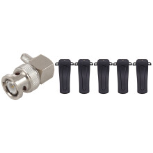 1x BNC Male Plug Right Angle Crimp for RG58 RG400 RFC195 & 5PCS Belt Clip for H777 Hot Model Radio BF-666S