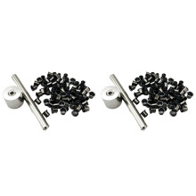 200 Pezzi Rivetti con Occhielli K-Sheath Strumenti di Correzione per L'Installazione 7,5 mm Fodero per Guaina Kydex Occhielli Fibbia Perno