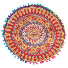 Indian Mandala Floor Pillows Coussins Ronds Coussins Bohémiens Cover Cover Case # 13