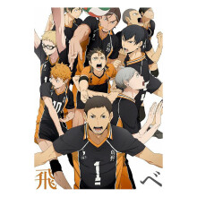 Diamante Rotondo Pittura Diamante Mobili Decorazione DIY Genitore-Figlio Pittura Diamante Interattivo Haikyuu Poster