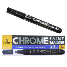 Srebrny Znacznik Lustrzany, Liquid Mirror Chrome Model Gloss Oil-Based Paint Pen Akwarela (3.0Mm)