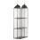 Eco-Friendly Hanging Tote Bag Organizer - Dust-Proof, Transparent Storage Solution for Closets Storage Bag Black 3 Layer 1