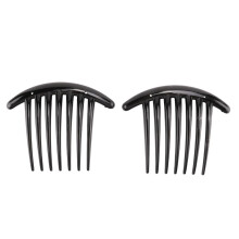 2pcs Hair Comb Pin Accessories Plastic Women Lady Fashion Black