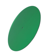 Tappetino per giradischi in acrilico da 12 pollici, antirumore, verde.