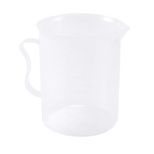 Measuring Jug 250mL Graduated Beaker Clear White Plastic Cup