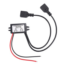 Converter 12V to 5V 3A Double 2 USB to Auto Power Regulator Voltage Step Down