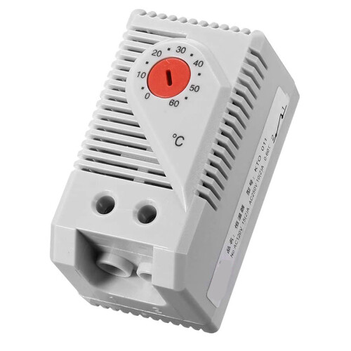 Mechanical Thermostat, KTO011 0-60Celsius Adjustable Compact Normally Close(N.C) Temperature Controller ,Red