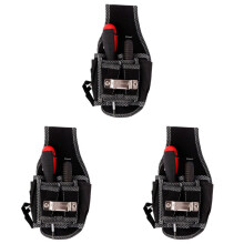 3X 9 in 1 Screwdriver Utility Kit Holder Top Quality 600D Nylon Fabric Tool Bag Electrician Waist Pocket