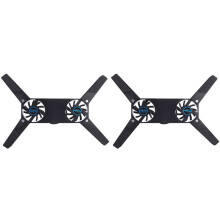 2X Rotatable USB Fan Cooling Pad Notebook Cooler Computer USB Fan Stand for 8-14 PC Laptop PC Computer Peripherals