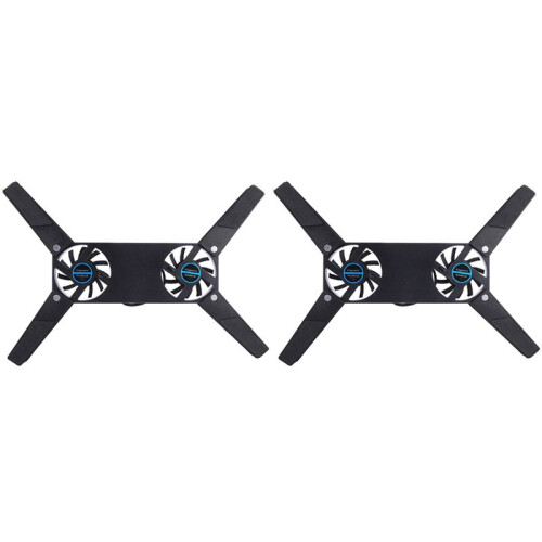 2X Rotatable USB Fan Cooling Pad Notebook Cooler Computer USB Fan Stand for 8-14 PC Laptop PC Computer Peripherals