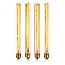 Dimmable Long Tubular Light Bulb E27 40W Retro Light Bulb 220V Industrial Home Bar Chandelier 4 Pcs
