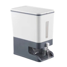 Press-Type Rice Dispenser Sealed Grain Container Storage Household Cereal Rice Box Dispenser Bucket Rice Cans 10KG-A