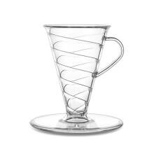Conique 30 Filtre à Café Simple, 1 à 2 Tasses Filtre à Café à Infusion Manuelle Tasse V30 Entonnoir Filtre à Goutte Tasse à Café Outils B