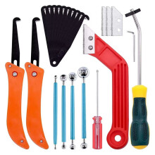 23-Piece Grouting Removal Tool Saw Blade Grouting Hand Saw Tile Joint Cleaning Brush Caulking  Sewing Tool