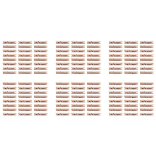 Wooden Clothes Pins Pegs Hanging Clips 144 Pcs