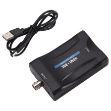 To BNC Video Audio Converter Adapter Compatible PAL/NTSC with USB Power Cord