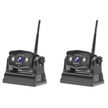 2X Wireless Backup Camera, WiFi Rear/Front View Camera Rechargeable Battery for Trailer/Truck/Fifth Wheels/RV