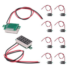 10pcs 2 Fios  Voltímetro Digital  2,5 V-40 V Testador de Voltagem Digital LED Painel Voltímetro
