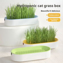 Hydroponic Cat Grass Box Cat Snack Hydroponic Soilless Planting Cat Grass Pot A