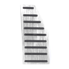 Car Pedal for  Jimny JB64 JB74 2010-2020 Left Foot Rest Pedal Decoration Accessories Aluminum Alloy, Silver