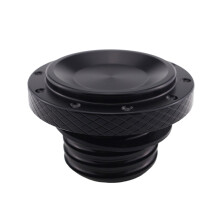 Fuel Gas Tank Cap Oil Fill Cover for Scrambler 1200 XC/XE Thruxton 1200 Street Twin Street Scrambler(Black)
