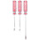 3Pcs Nail Pullers Tack Lifter 3mm V/U Tip Nail Staple Rivet Tack Puller Upholstery Staple Remover Screwdriver Tool 1