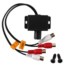 Voiture Audio Amplificateur Basse RCA Niveau de gain Bouton de controle du volume LC-1 Noir