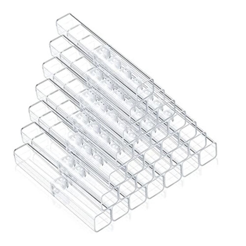 Plastic Clear Acrylic Pen Case, Gift Empty Pencil Boxes Plastic Pen Storage Transparent Plastic Pencil Boxes (40 Pieces)