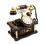 Classical European Rotary Dials Telephone Plastic-Square brown 1