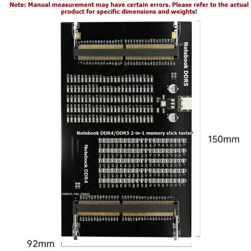 Upgraded Laptop DDR4/DDR5 Dual-Use Memory Module Testing Tool, Computer Memory Module Repair Tool with LED Tester 1