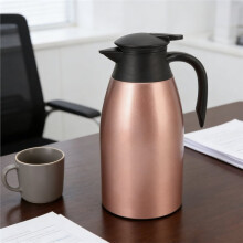 2L Tea Pot 304 Stainless Steel Leakproof Lid Portable Handle Easy Cleaning Coffee Insulated Dispenser A