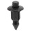 50x Plastica Clip rivetto bici Carena Trim Panel Fastener 6mm per   Nero 1