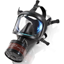Survival Gas Mask, Nuclear and Chemical, Military Tactical Mask, Full Face Respirator Mask with 40mm Activated Carbon Filter for Dust, Vapors