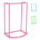 1Pcs  Design Kleiderbügel Stapler Halter Speicherorganisator Rack (Rosa) 4