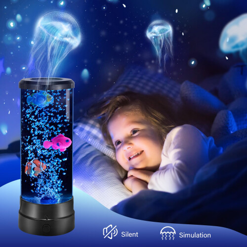 Mood Light with 17 Color, 12 Inch Bubble Fish Lamp 2
