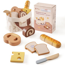 ROBUD Wooden Childs Play Food Desserts Set