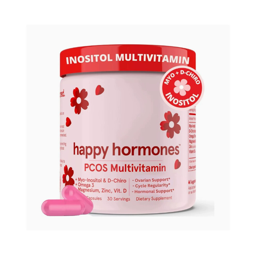 Peach Inositol Supplement - Inositol Multivitamin, 120 Capsules