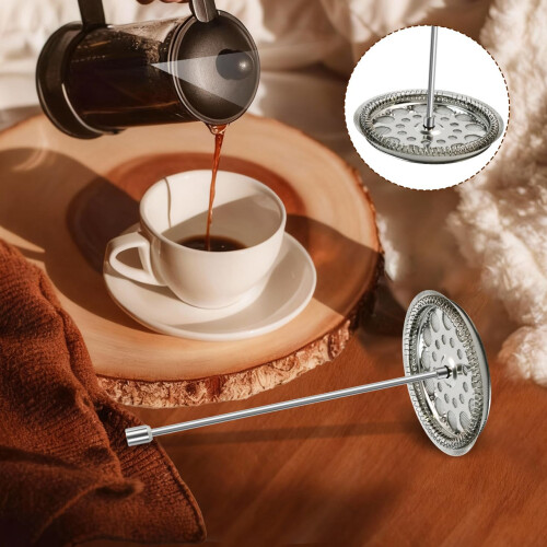 4In French Press Filter Replacements Set Includes Spirals and 1