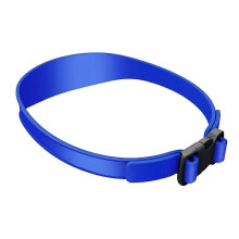 Guía de corte de pelo casera con banda de silicona curva transpirable para cortes de pelo en casa, color azul MSPHX