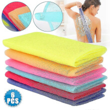 toallas exfoliantes de nailon japonesas y coreanas para el baño, exfoliantes corporales y para la espalda (2025 MSPHX)