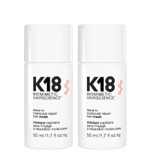 K18  Biomimetic Hairscience Leave-In Molecular Repair Hair Mask 50ml x2