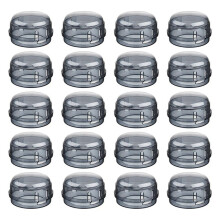 20 Pcs Cover Kitchen Safety Guard Cookware Shield Protection Lock Stove Plastic Cooker Knob Covers