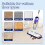 3PCS for  Power Mop Spray Mop Cloth Chenille Reusable Floor Cleaning Replacement Pad 1