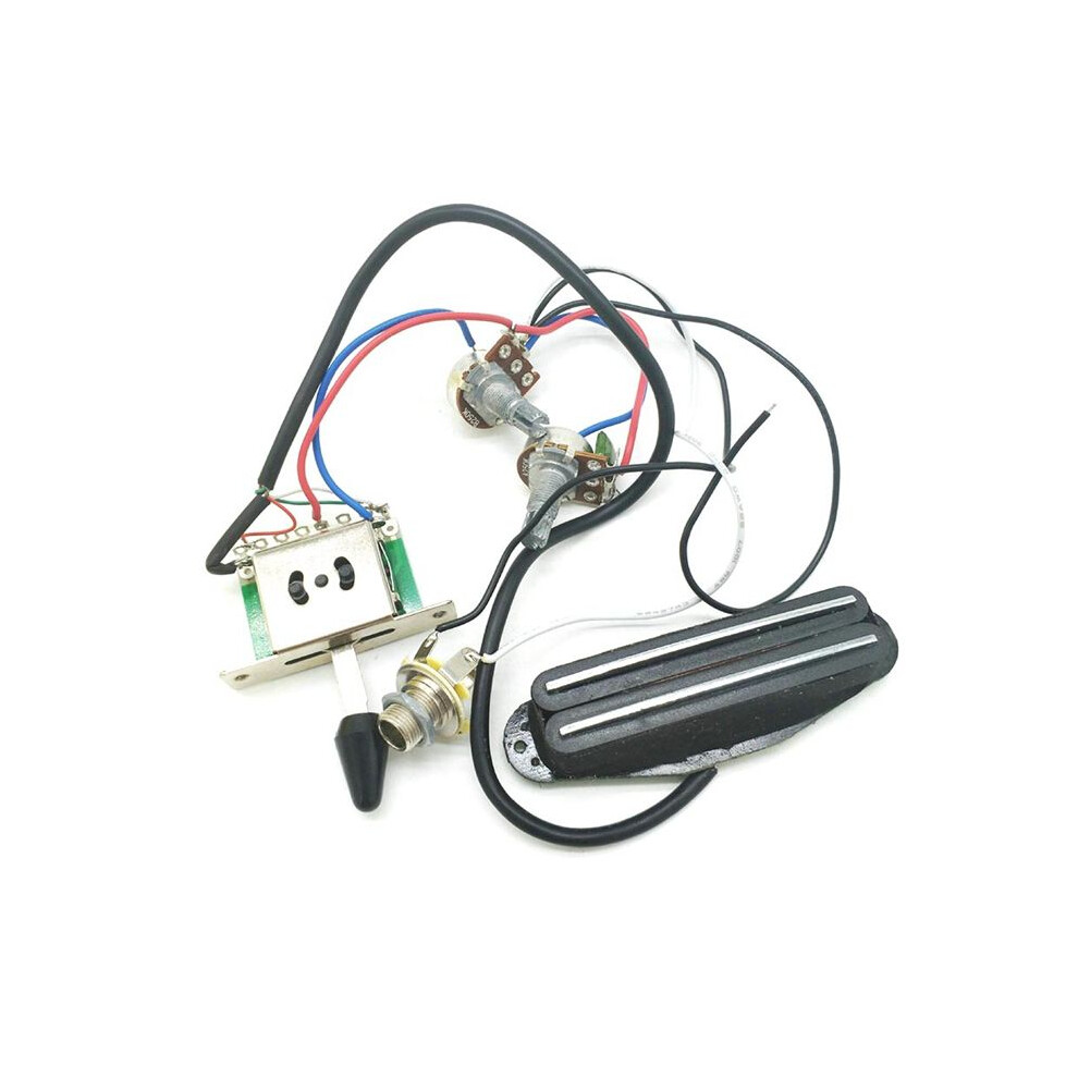 Prewired Guitar Wiring Harness With Dual Hot Rail For St Sq Electric Guitar Replacement For Tl Sq3 4711722409557