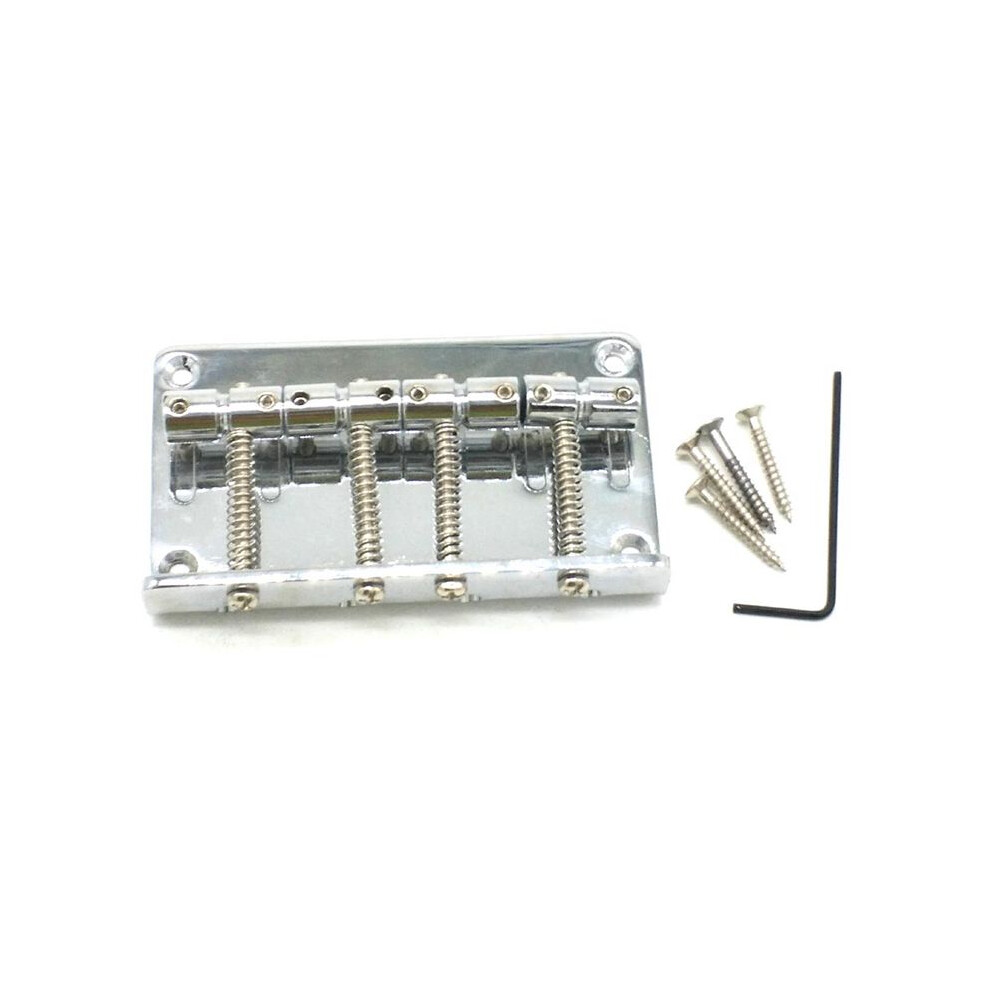 Pb4 String Bass Bridge Tailpiece Fixed Saddles For Electric Bass Guitar Jazz Bass Or Precision Bass 4711072718262