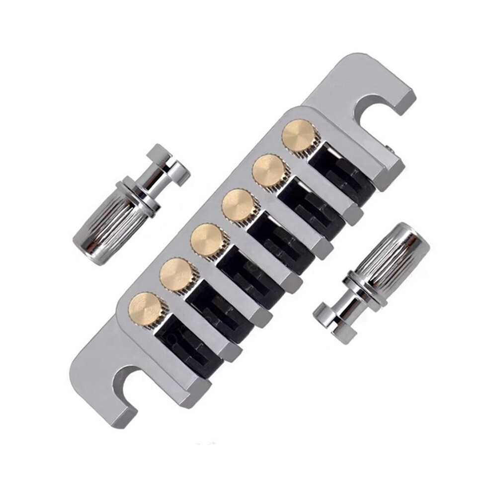 Lp Electric Guitar Tp-6 Bridge Frame Stop Rod 70S Bridge Tailpiece Tailpiece String Code Lp/Sg/Es/Epi,Silver 4711722416920