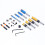 10PCS Router Bits, Including 4 Flush Trim Router Bits 1/4 Shank, 4 Pattern Flush Trim Router Bits with 2 Impact Bits Et 1