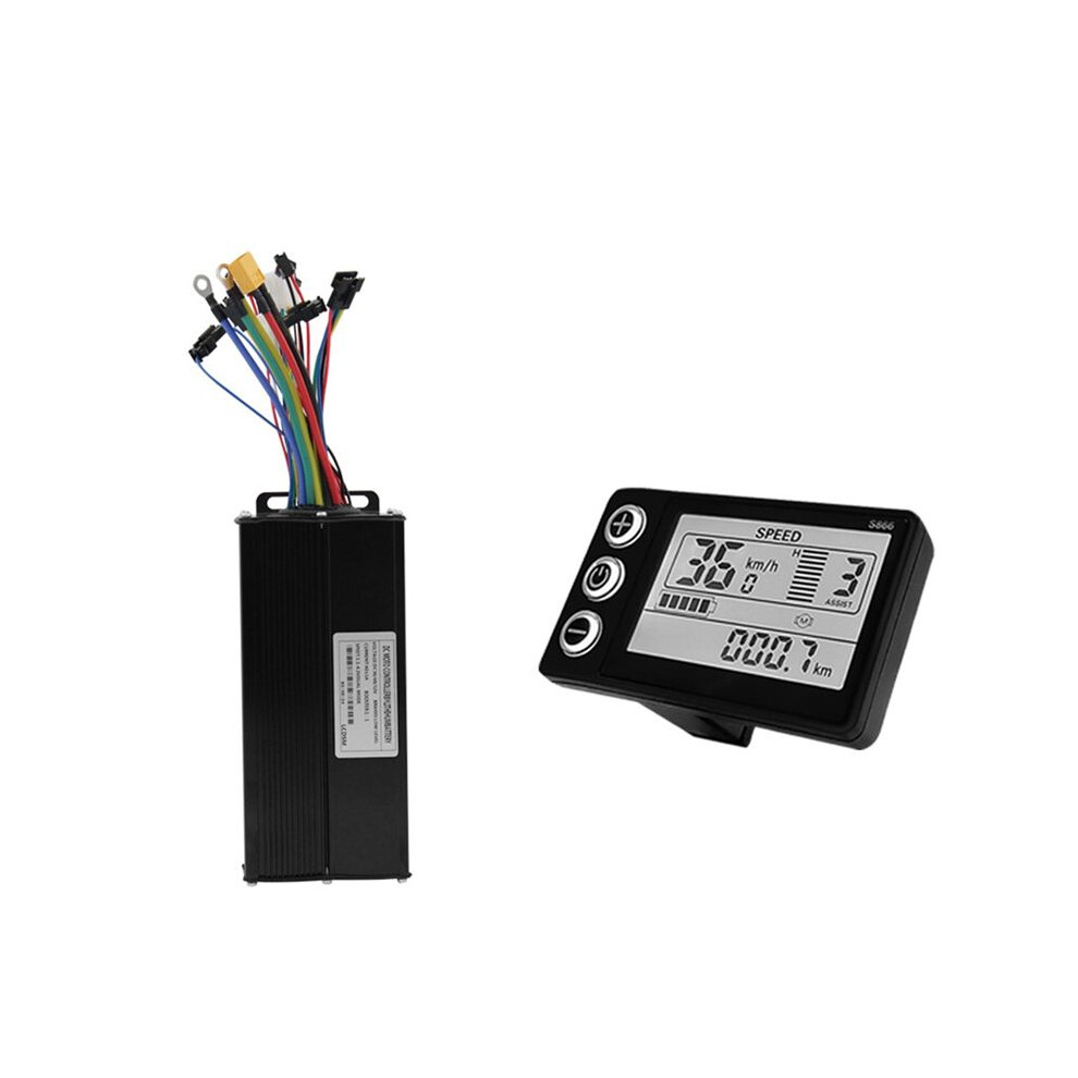 Electric Bicycle 36V 48V 52V 40A 3 Model Sinewave Controller S866 Lcd Display For 1500W 2000W Ebike 4712893024495