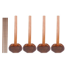 4 Piezas de Manejar Largo JaponéS Cuchara  Ramen Cuchara de Madera Olla Caliente Cuchara de Concha de Tortuga Cuchara de Madera Postre de Sopa